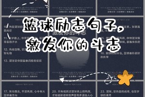篮球训练结束语大全图片